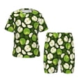 thumbnail image 1 of Fotbe Green Fruit Pijama Estampada de 2 Piezas para Niños – Ropa de Dormir de Manga Corta Cómoda para Niños y Niñas, Camiseta y Shorts de Algodón-4X-Large, 1 of 6
