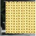 thumbnail image 3 of Ambesonne Geometric Shower Curtain, 70s Vintage Minimalist, 69"Wx75"L, Earth Yellow, 3 of 4