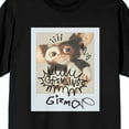 thumbnail image 2 of Gremlins Gizmo Photo With Sketch Art Juniors Black T-shirt-4XL, 2 of 4
