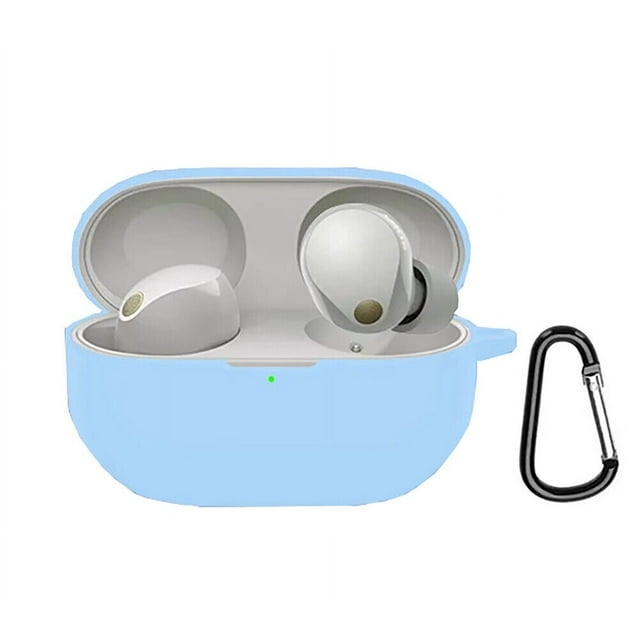 GadgetCom Replacement Case Compatible with Sony WF-1000XM5 , Shockproof Silicone Case Earbuds Pouch Cover With Clip Hook