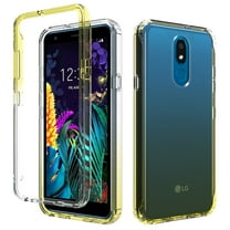 LG Aristo 4  Case, LG Arena 2 Case, LG Escape Plus Case, LG Journey LTE Case, LG Prime 2 Case, LG Tribute Royal Case, KAESAR Full-Body Case With Built-in Screen Protector for LG K30 2019 (Yellow)