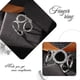 thumbnail image 4 of Anillos circulares de plata con óxido de circonio ajustables para mujeres y niñas., 4 of 5