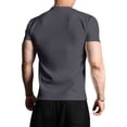 thumbnail image 3 of Mens Athletic Shirts Moisture-Wicking Quick Dry Workout Tees Lightweight Crewneck T-Shirts for Running Gym Casual Work Dark Gray L, 3 of 3