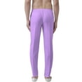 thumbnail image 3 of eloria Men's Premium Comfort Straight Fit Flat Front Dress Pant Pyjamas, Color: Light Purple, Size : 28, 3 of 6