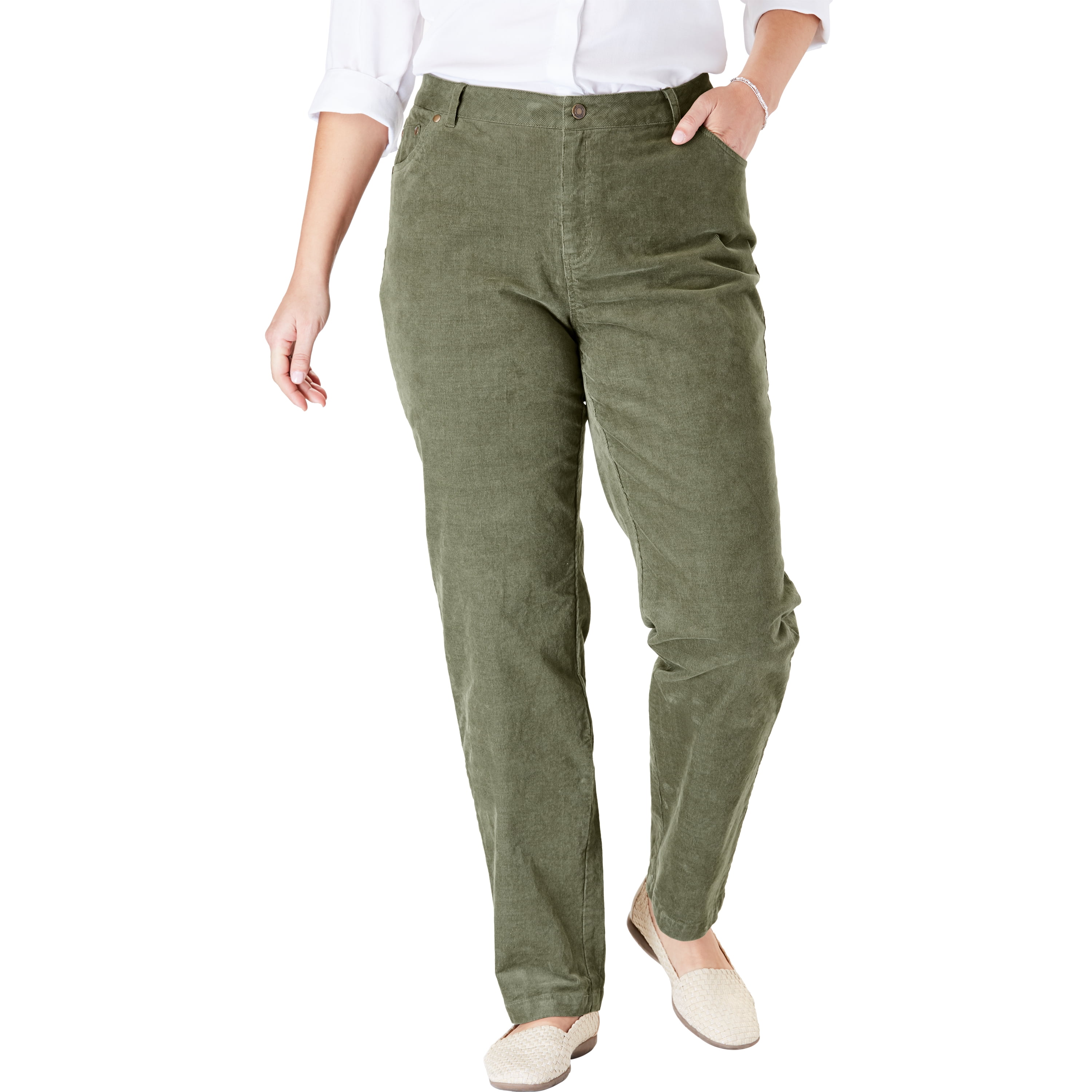 plus size corduroy pants stretch