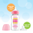 thumbnail image 3 of Dr. Brown’s Anti-Colic Options+ Wide-Neck Sippy Bottle Starter Kit, 9oz/270ml, Pink, BPA Free, 6m+, 2 Pack, 3 of 8