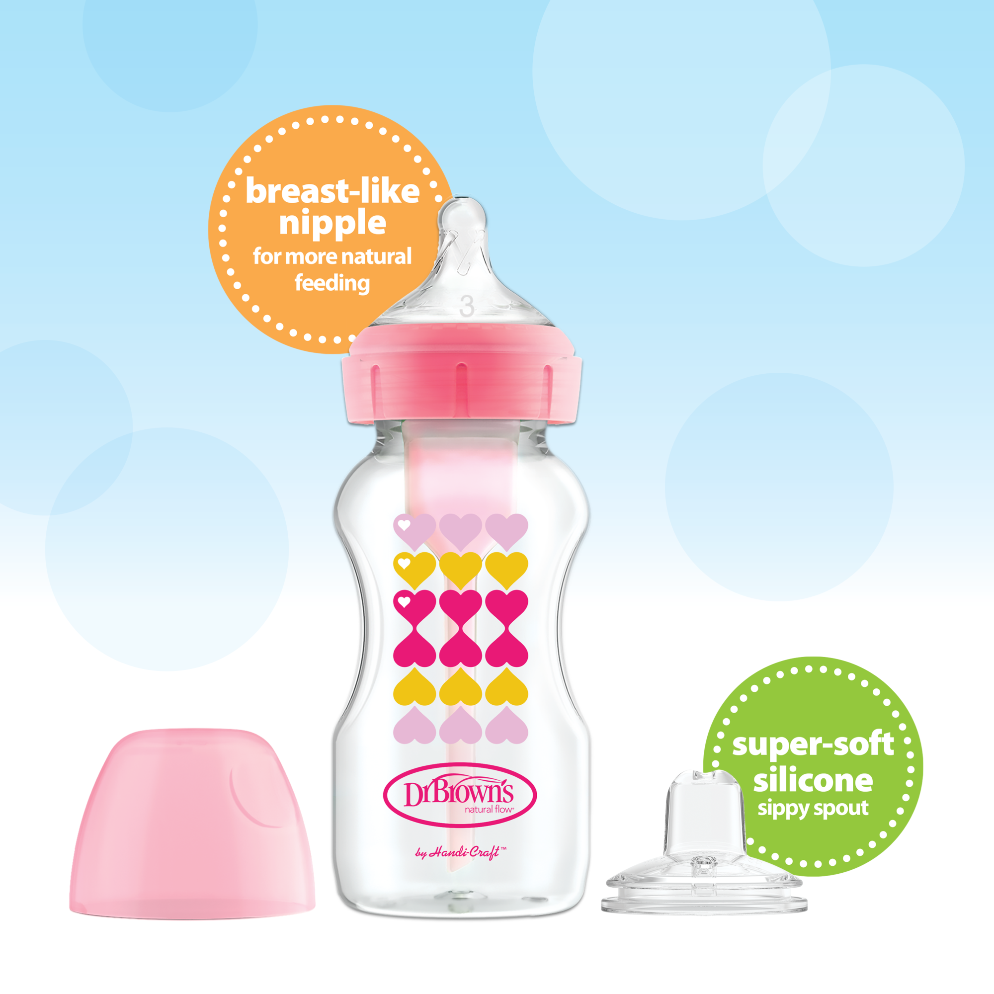 Dr. Brown's Anti-Colic Options+ Sippy Bottle Kit, 9oz photo 2
