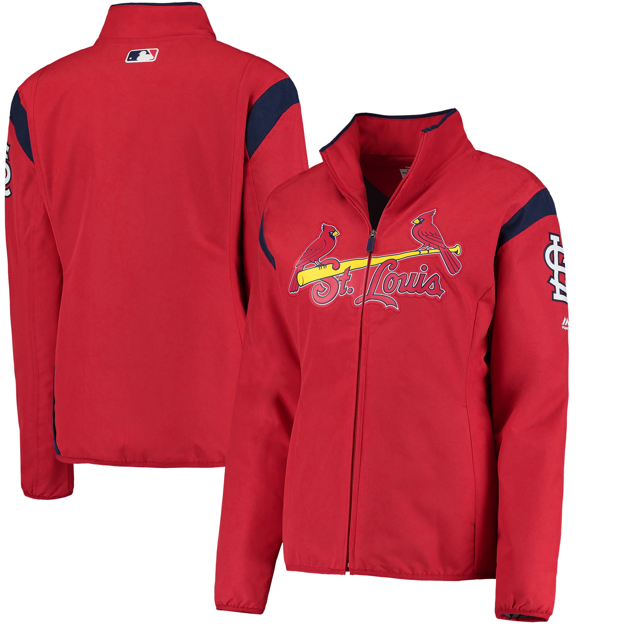 St. Louis Cardinals Majestic Women&#39;s On-Field Thermal Jacket - Red - www.semadata.org