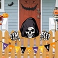 thumbnail image 6 of SUYOLL Halloween Fence Peeking Yard Decorations,Spooky Face With Hands Outdoor Lawn Fence Art Signs For Halloween Party Backyard Garden Patio Decor, 6 of 8