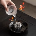 thumbnail image 4 of Clear Glass Flower Frog for Vases, 2.8 Inch Hand Blown Irregular Twisted Floral Stem Holder, Modern Aesthetic Flower Arrangement Holder Art for Home Office Table Decor - Large, 4 of 8