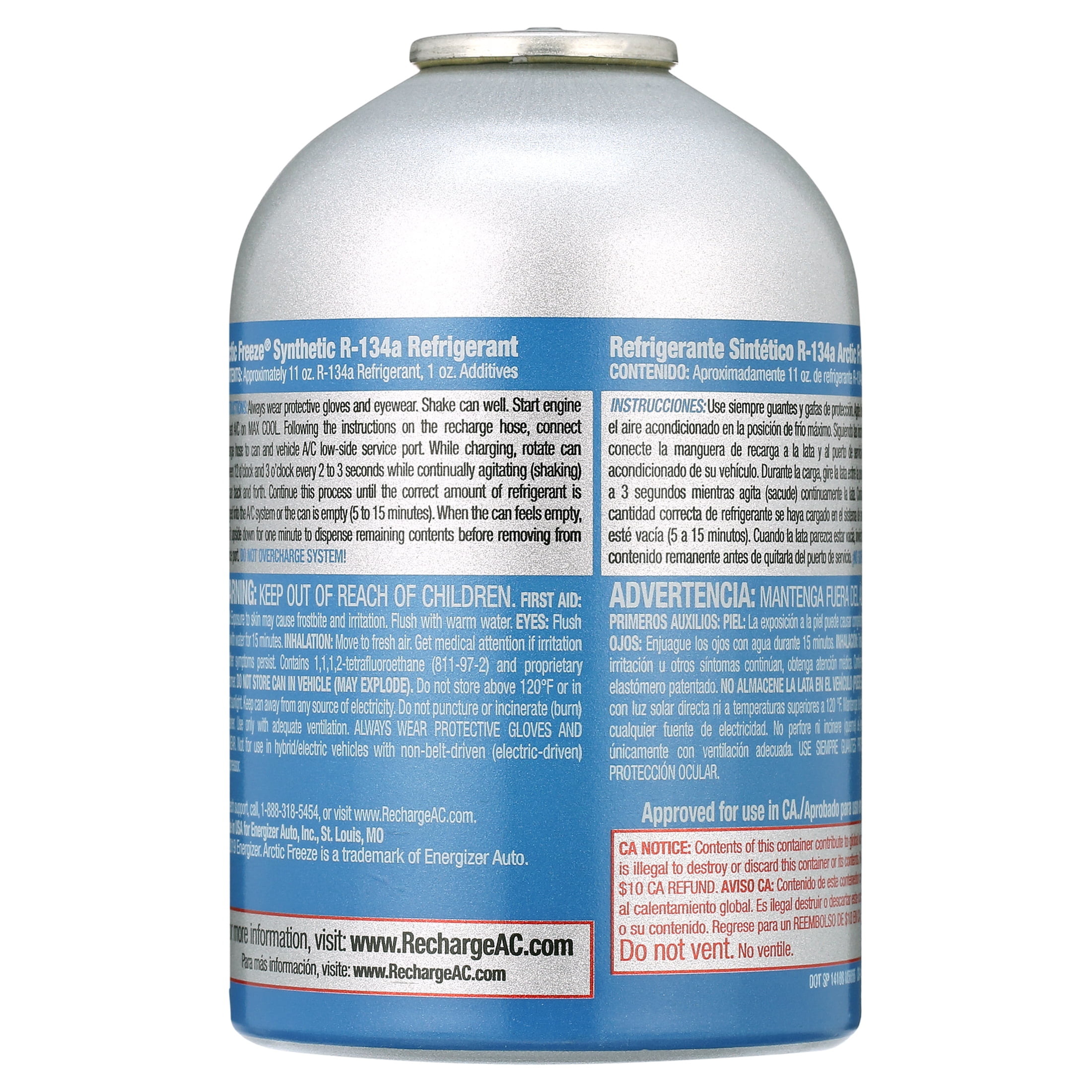 Arctic Freeze Ultra Synthetic R134a+ Automotive Refrigerant - 12 OZ