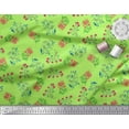 thumbnail image 3 of Soimoi Cotton Poplin Fabric Leaves & Pink Flower Floral Print Fabric by the Yard 56 Inch Wide, 3 of 3