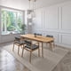 thumbnail image 3 of Juego de Comedor Extensible de Madera con 4 Sillas para 4 Personas, Mesa y Sillas para Comedor y Cocina, Midtown Concept Praga, Roble y Gris Oscuro, 3 of 5
