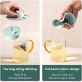 thumbnail image 4 of ddioayh Silicone Cup Cover with Cats Design and Tea Bag Holder Spill Resistant for Coffee and Milk Tea Suitable for Various Cup Sizes, 4 of 8
