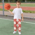 thumbnail image 5 of joogoo Baseball Red Boys' Sweatpants Jogger Pants 3T, 5 of 8