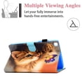 thumbnail image 3 of Allytech Flip Case for Samsung Galaxy Tab A7 Lite 8.4 inch SM-T220/T225 2021 Released, Premium PU Leather Scratch-Free Kickstand Card Slots Case for Galaxy Tab A7 Lite 2021(SM-T220), Cute Cat, 3 of 5