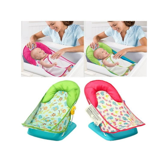 Foldable Newborn Infant Baby Bath Tub Adjustable Safety Baby Cradles Support Seat Chair Bathing Shower Chair
