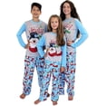 thumbnail image 2 of Conjuntos de pijamas de muñeco de nieve navideños a juego para toda la familia, lindo estampado de muñeco de nieve, conjunto de manga larga para padres e hijos, ropa para el hogar, 2 of 5
