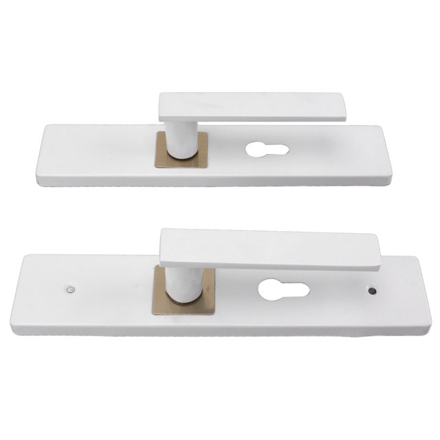 Palanca De Puerta De Entrada, Juego De Manija De Puerta Antioxidante De Aluminio Y Hierro, Agarre Ergonómico Para Baño