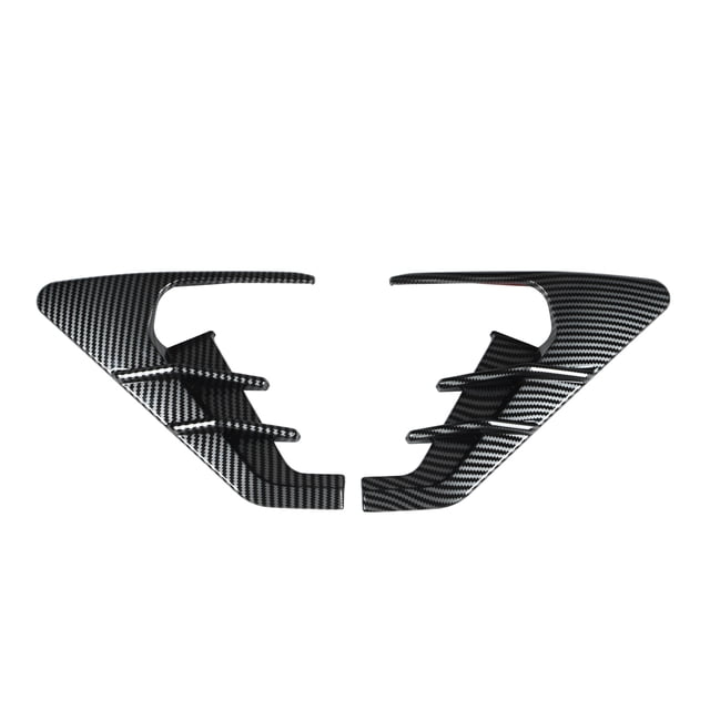 Side Camera Indicator Protection Cover, Sporty Style Side Camera Turn Signal Covers Anti Scratch Firm For Car Glossy Black,Carbon Fiber Style