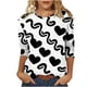 thumbnail image 2 of Xuyuer 3/4 Sleeve Round Neck Top - Women's Versatile 3/4 Sleeve Casual Shirt for Layered Spring Outfits, Transitional Season Styling & Effortless Daily Wardrobe Essential, 2 of 8