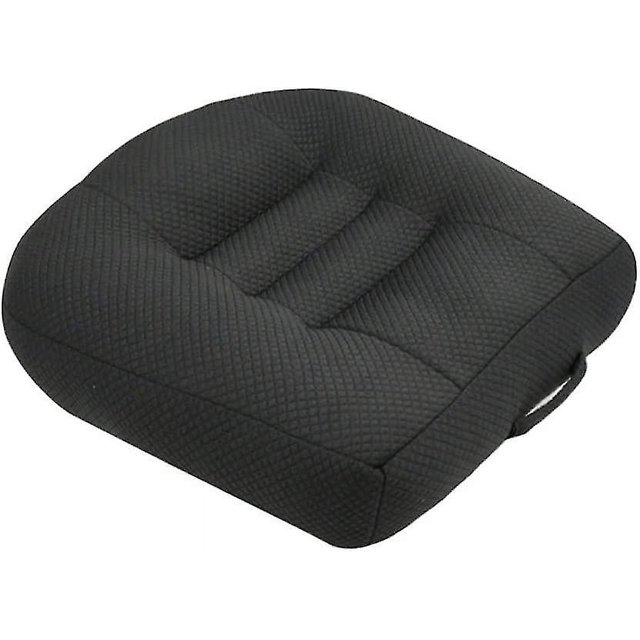 Cojín elevador de asiento de automóvil, alfombrilla elevadora de altura, malla transpirable, portátil, negra