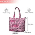 thumbnail image 4 of Pink Breast Cancer and Love Travel Tote Bags for Women Carry On,Large Weekender Bags for Women Travel,Multi Functional Duffle Bag for Work,Shopping,Sports, 4 of 5