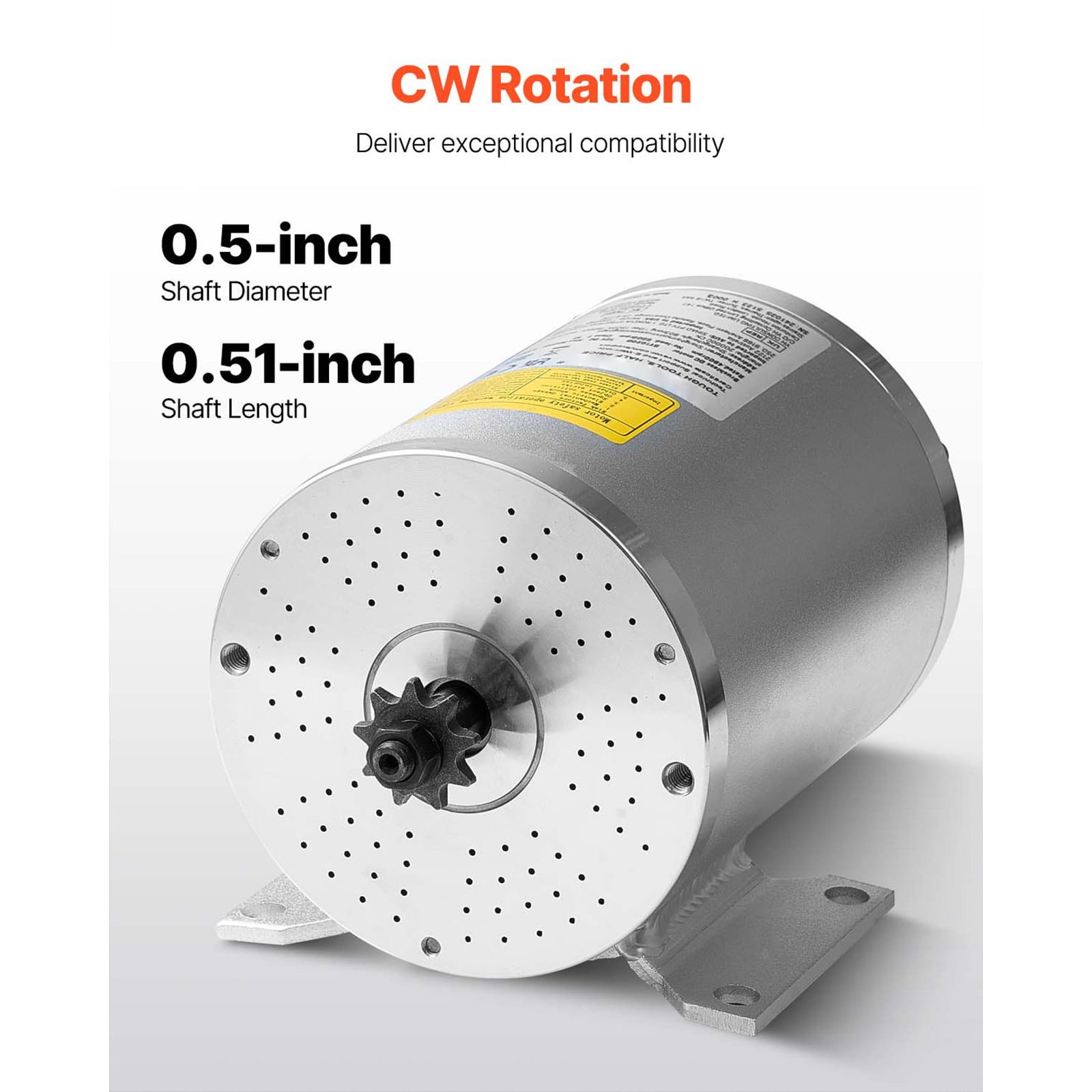 KFFKFF 3000W Brushless DC Electric Motor, 72V 4900rpm, Ideal for Go Kart, Electric Dirt Bike, E-Bike, Motorcycle Scooter, DIY Projects