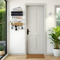 thumbnail image 6 of Mail Organizer Wall Mount，Key Holder Mail and Key Organizer for Wall with Shelf, Chalkboard, Corkboard, Home Decor for Room Office Entryway(Ivory White), 6 of 18
