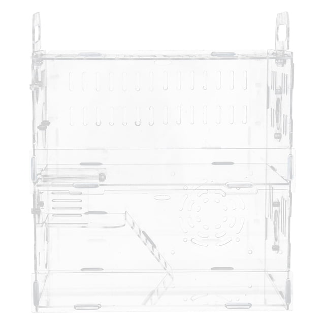 UPOUART 1Pc Transparent Acrylic Guinea Pig Villa Cage Breathable Small Animal House for Use