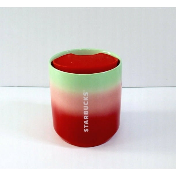 Starbucks Holiday 2020 Pearl Red Green Ombre Ceramic Cup Mug 8 fl oz