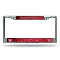 St Cloud State University Huskies Metal License Plate Frame Chrome Tag Cover, 6x12 Inch