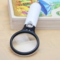 thumbnail image 4 of Handheld Magnifying Glass, Ergonomic Handle Illuminated Magnifying Glass for Detailed Viewing, Portable Lightweight 10X 20X Reading Lens, 4 of 5