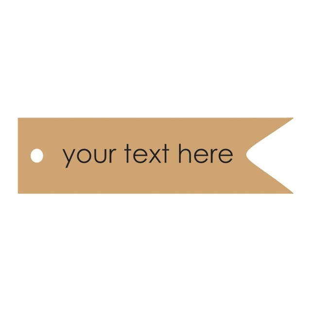 100 PCS Custom Made Your Text Here Hang Tags Personalized Wedding Favor Gift Paper Tags
