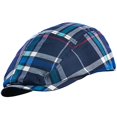 thumbnail image 3 of MG Plaid Ivy Newsboy Cap Hat (Medium, Navy), 3 of 3