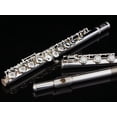 thumbnail image 2 of Glory Professional Silver Plated Intermediate 17keys, Open/closed Hole C Flute with B Foot Joint,Offset G, with Case,cleaning Rod, Cloth, Joint Grease, and Gloves, 2 of 5
