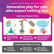 SmartyKat Hot Pursuit Electronic Concealed Motion & Light Cat Toy with Faux Fur Wand