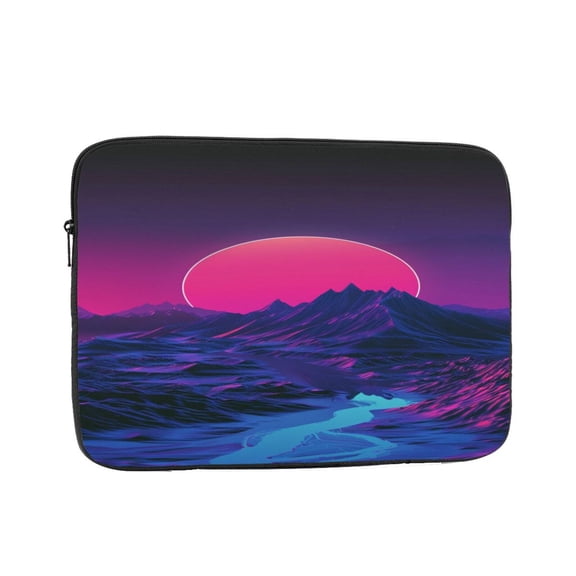 Laptop Sleeve Bag Compatible For iPad MacBook Air Pro Tablet Computer PC notebook Protective Fit in 10/12/13/14/15/16/17 inch Size Neon River Velly Cyber (11)