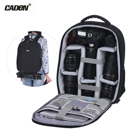CADeN D10s Backpack Bag Waterproof Shockproof for Canon Nikon Sony DSLR Mirrorless Camera Lens