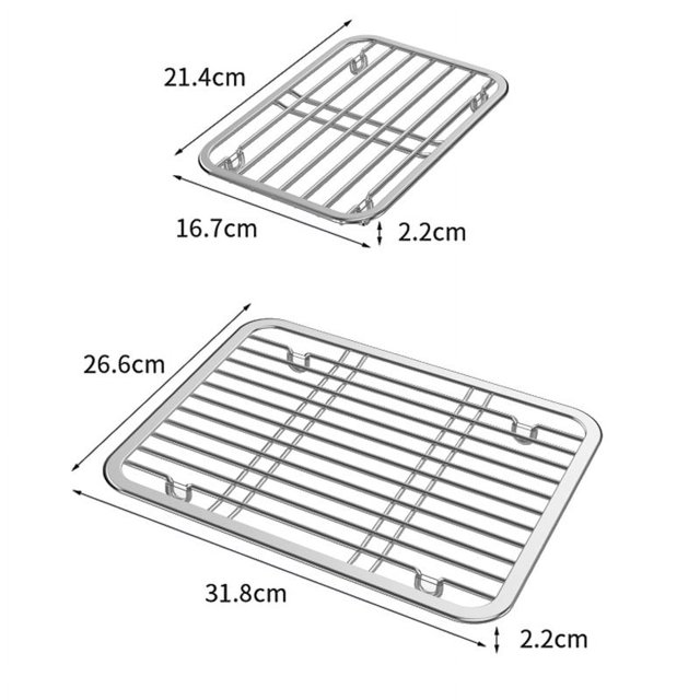 Bandeja de acero inoxidable 304, almohadilla de aislamiento térmico, rejilla de drenaje para almacenamiento de platos de fregadero, alfombrilla anti-olla caliente para cocina