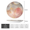 thumbnail image 2 of Salouo Abstract Marble Texture Pattern Bone China Decorative Plate,Holiday Decor Decorative Ceramic Plates with Stand Elegant Home DéCor for Hallway/Living Room/Bedroom-7in, 2 of 6