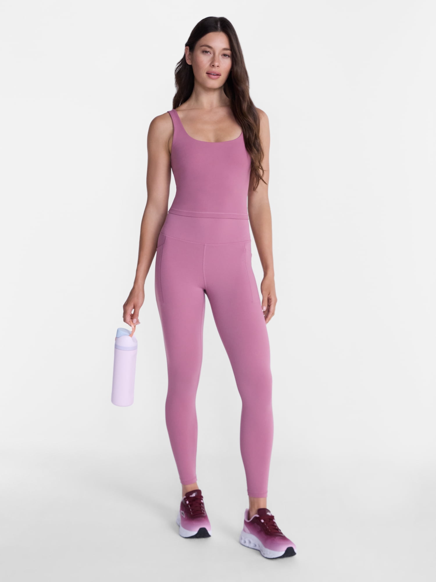 Avia Women's and Women's Plus SoftSculpt High Rise Leggings with Pockets, Full Length, Sizes XS-4X