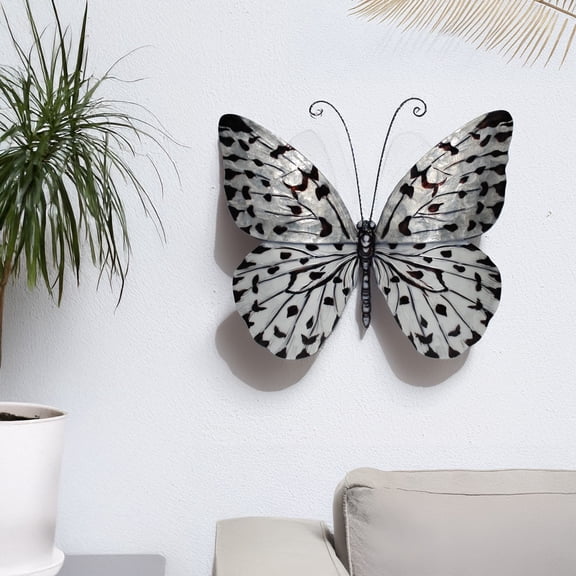 Eangee Butterfly Wall Decor Black And White Large