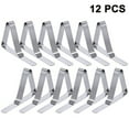 thumbnail image 1 of Tablecloth Clips 12 Packs Picnic Table Clips Flexible Stainless Steel Table Cloth Cover Clamps Table Cloth Holders Ideal for Picnics Graduation Party, 1 of 9