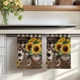 thumbnail image 7 of Yellow Sunflowers Kitchen Towels Set of 3, Western Star Brown Farmhouse Plaid Absorbent Dish Towels for Kitchen, Microfiber Hand Towel, Quick Drying Tea Towel for Cleaning Decorative Dishcloths, 7 of 7