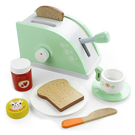 - Imagination Generation Wood Eats! Pop-Up Toaster Breakfast Playset | Food Toys Pretend Play