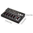 thumbnail image 2 of MIX5210 10-Channel Mixing Console Digital Audio Mixer Stereo for Recording DJ Network Live Broadcast Karaoke, 2 of 7