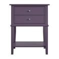 thumbnail image 6 of Desert Fields Eclectic Boho Accent Table with 2 Drawers, Purple, 6 of 7