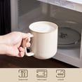 thumbnail image 4 of Malacasa Stoneware Coffee Mugs Set, 16 oz Coffee Cups Set of 4, Dishwasher & Microwave Safe, Beige, 4 of 9