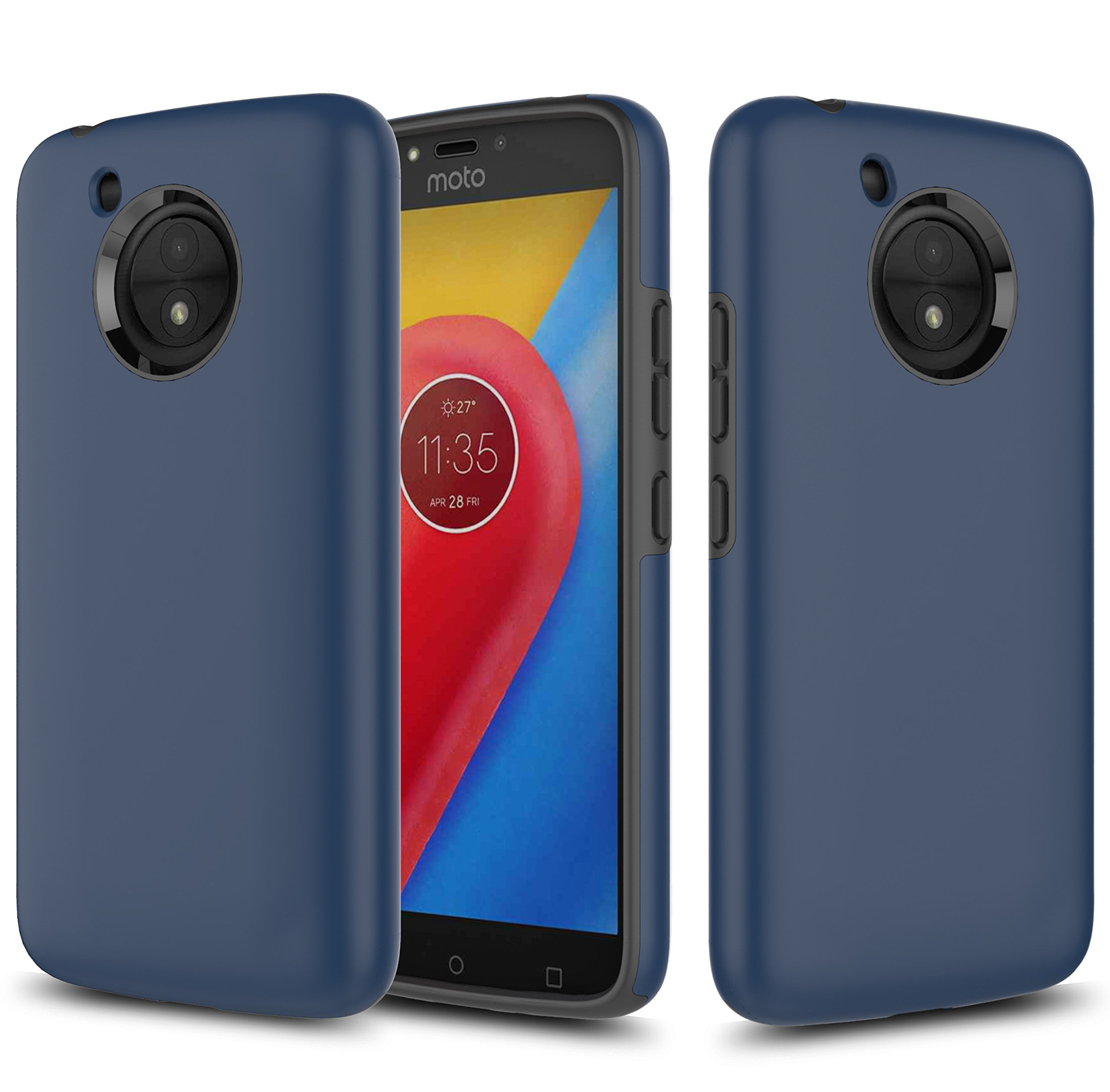Moto E4 Case, Dual Layer Shockproof Case for Motorola Moto